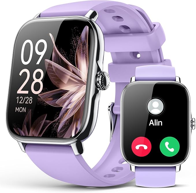 Smart Watch for Women Men- Answer/Make Call, 2025 IP68 Waterproof Fitness Step Sleep Tracker Watch with Monitor Activity Counter Smartwatch for Andriod iPhone iOS Samsung Compatible