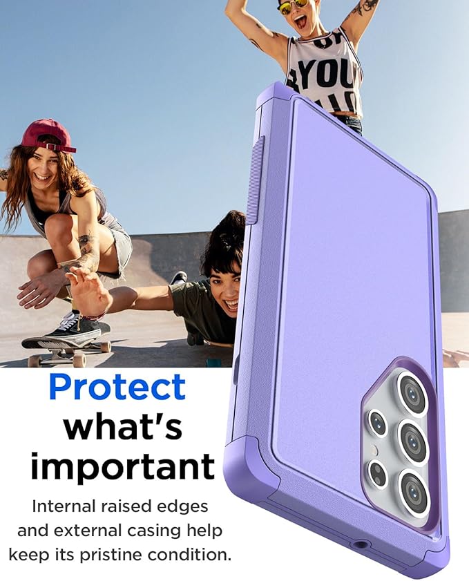 AICase for Samsung Galaxy S25 Ultra Case,3-Layer Heavy Duty Pocket-Friendly Rugged Durable Military Grade Protection Shockproof/Drop Proof/Dust Proof Protective Cover for Galaxy S25 Ultra 2025_4