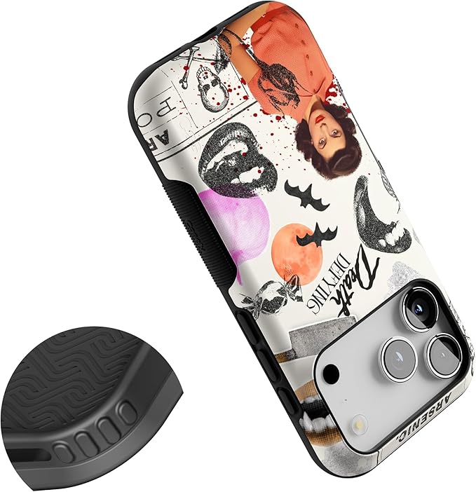 Casely iPhone 17 Pro Case | If You Dare | Horror Collage | Bold Protective Design | Compatible with MagSafe