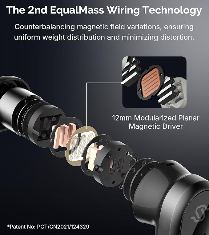 Edifier STAX Spirit S10 True Wireless Planar Magnetic Earbuds with Active Noise Cancellation, Snapdragon Sound, Hi-Res Audio (LDAC LHDC), Bluetooth 5.4, 6 Mics Hi-Fi Calling, Wearing Detection, IP54