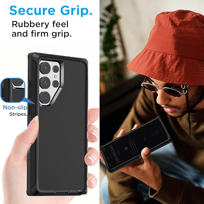 AICase Belt-Clip Holster Case for Samsung Galaxy S25 Ultra 6.9",Heavy Duty Drop Protection Full Body Rugged Shockproof/Drop Proof/DustProof Military Grade Tough Durable Cover for S25 Ultra 2025