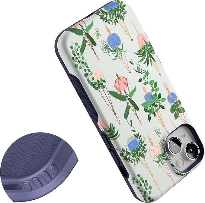 Casely iPhone 14 Case | Hanging Around | Potted Plants | Compatible with MagSafe | Bold Protective Design