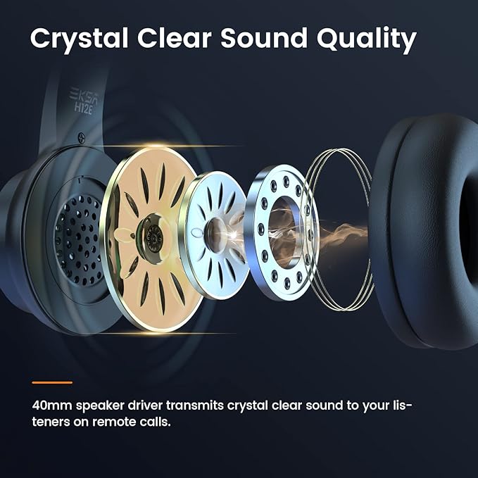 Headsets with Microphone for Laptop, 3.5mm Wired Computer Headset Super-Lightweight Noise Cancelling Headphones with in-line Control Volume & Mute, PC Headset Perfect for Classroom, Home or Office