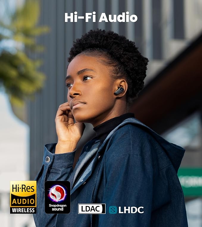 Edifier NeoBuds Planar Wireless Bluetooth Earbuds, 12mm Planar Magnetic Drivers, Hi-Res Audio, LDAC, Snapdragon Sound, Hybrid ANC, Bluetooth 5.4 & Dual Device Connection, Wireless Charging, 6 Mics