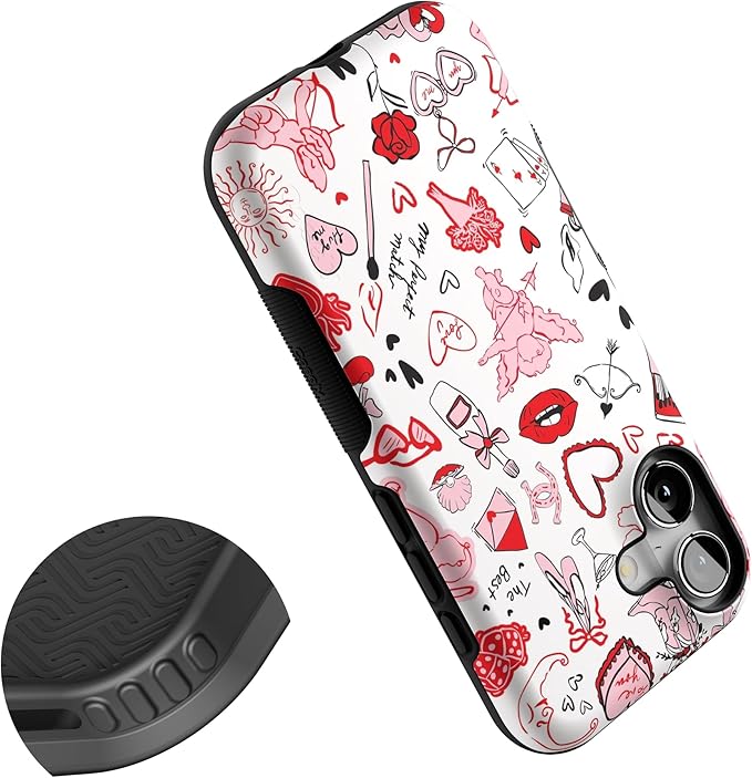 Casely iPhone 17 Case | Cupid's Touch | Collage | Bold Protective Design | Compatible with MagSafe