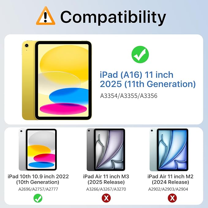 MoKo for iPad (A16) 11th Generation Case 11 Inch 2025, iPad 10th Generation Case 10.9 Inch 2022 with Pencil Holder, Slim Light Trifold Protective Cover with Hard PC Translucent Back Shell, Oatmeal