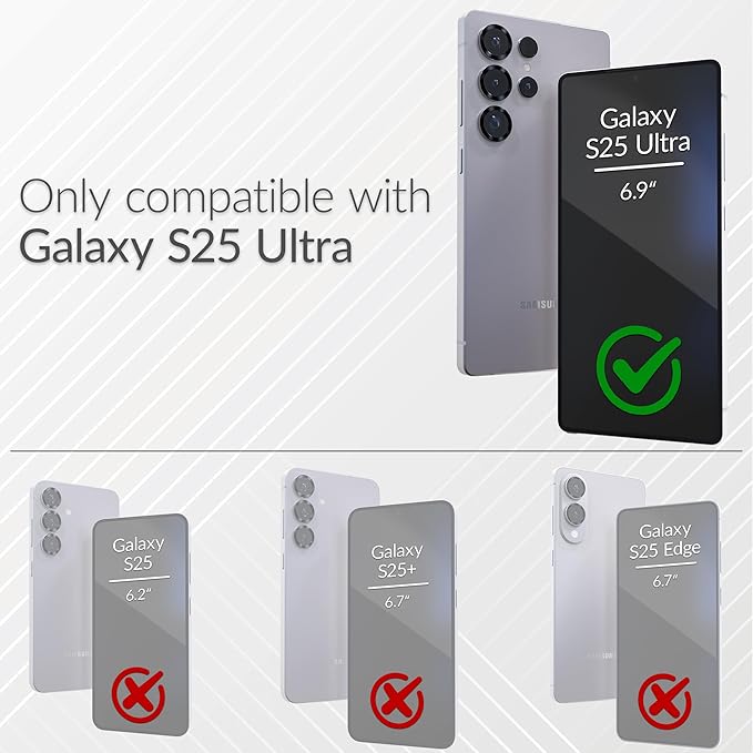 Crave Dual Guard Compatible with Samsung Galaxy S25 Ultra Case, Shockproof Protection Dual Layer Case for Samsung Galaxy S25 Ultra - Black