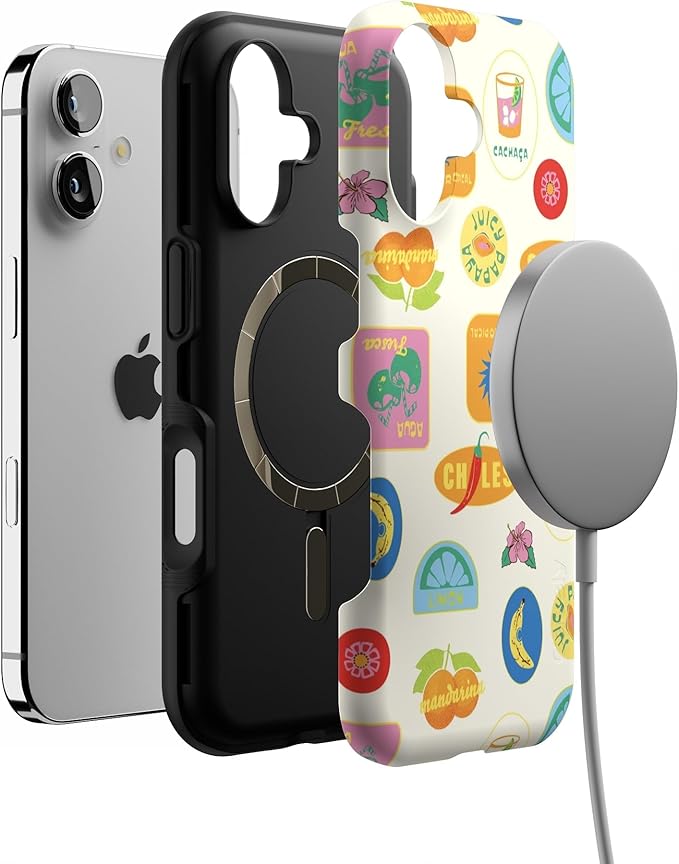 Casely iPhone 17 Case | Stuck in Paradise | Dippin' Daisy's Tropical Vaca | Bold Protective Design | Compatible with MagSafe