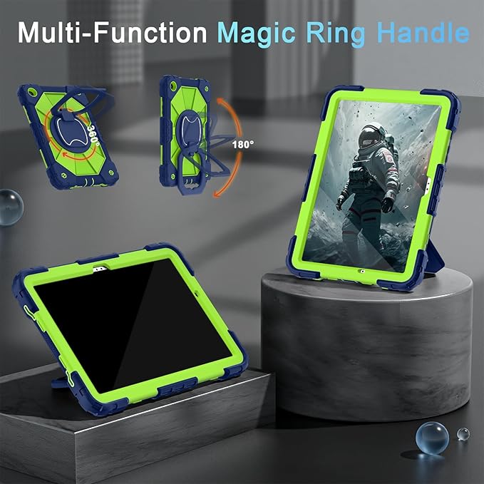 Case for Galaxy Tab A9 Plus Case 11 Inch with Screen Protector/Rotating Stand/Pen Holder,Military Grade Shockproof Cases for Samsung Galaxy A9+/A9 Plus Tablet Cases (SM-X210/X216/X218)