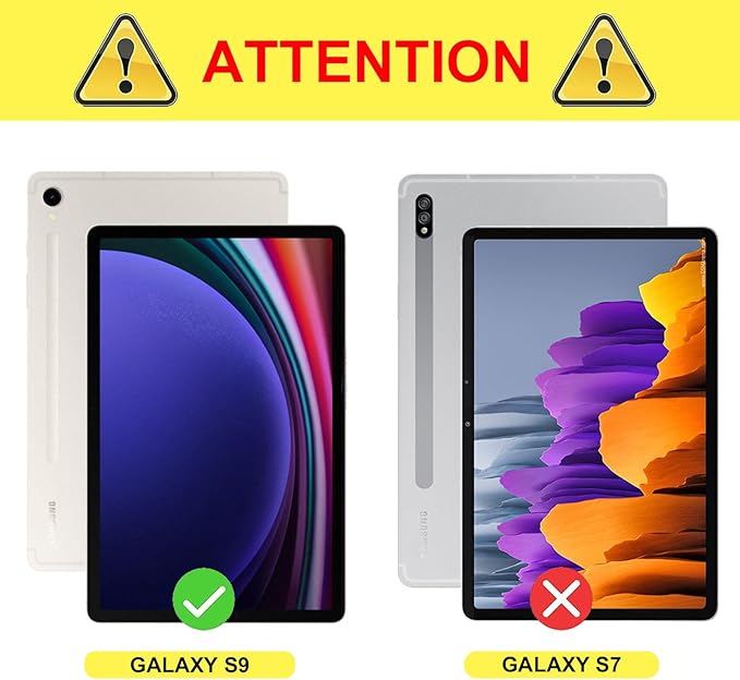 Case for Samsung Galaxy Tab S10 Lite/ S10 FE/ S9 FE 5G 10.9 Inch/Tab S9 11 Inch, PU Leather with Built-in S Pen Holder Magnetic Multi-Angle Stand Cover for Man,Woman,Rose Gold