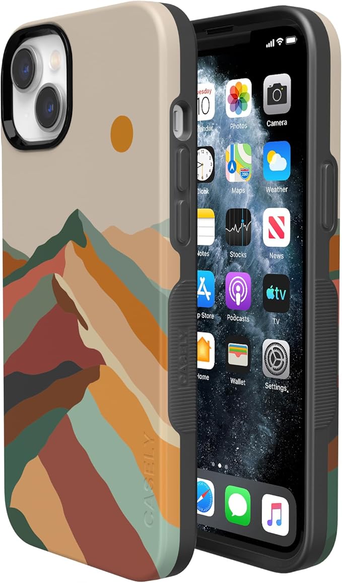 Casely iPhone 14 Case | Magic Mountain | Colorblock | Compatible with MagSafe | Bold Protective Design