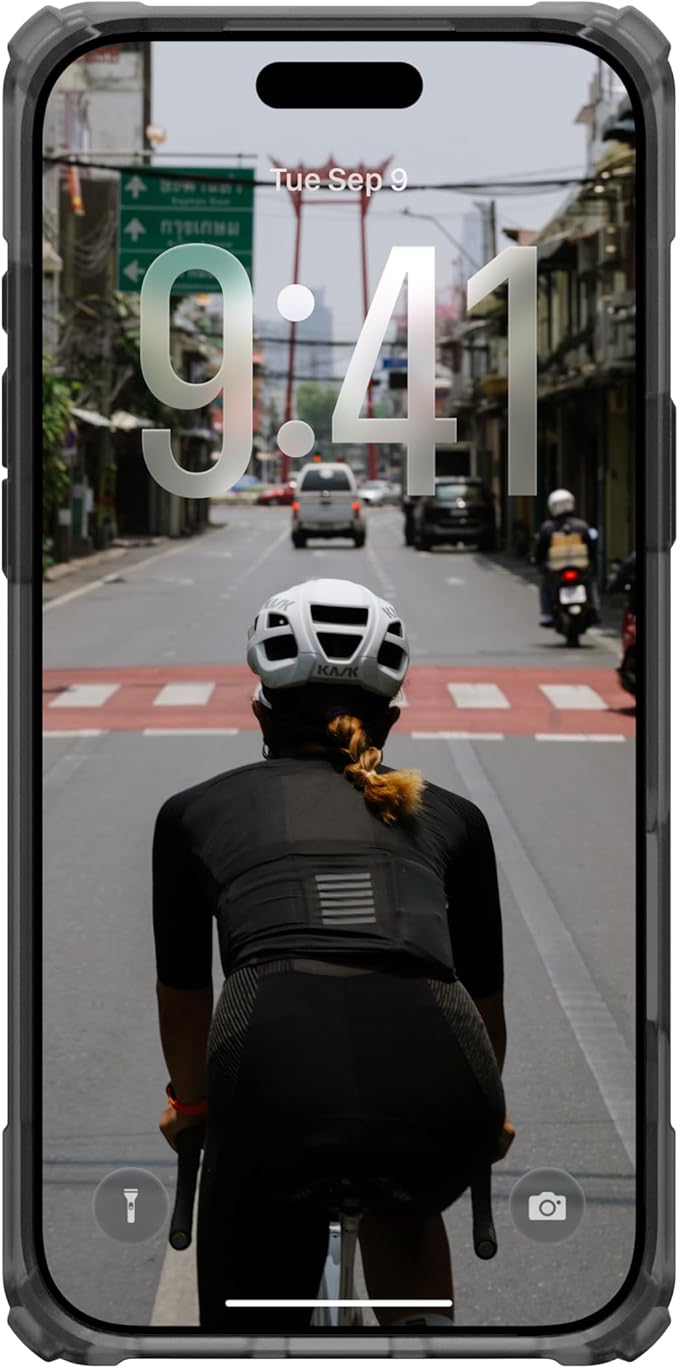 URBAN ARMOR GEAR UAG Designed for iPhone 17 Pro Max Case with Kickstand Plasma XTE - Compatible with MagSafe Transparent Military Grade Protective Cover, Ash/Titanium