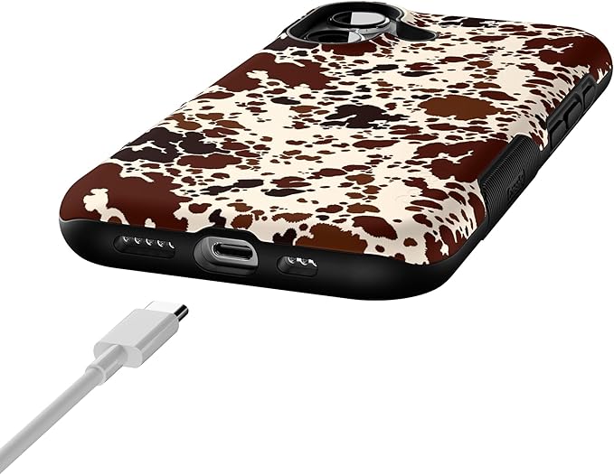 Casely iPhone 17 Case | Cowgirl Envy | Cow Print | Bold Protective Design | Compatible with MagSafe