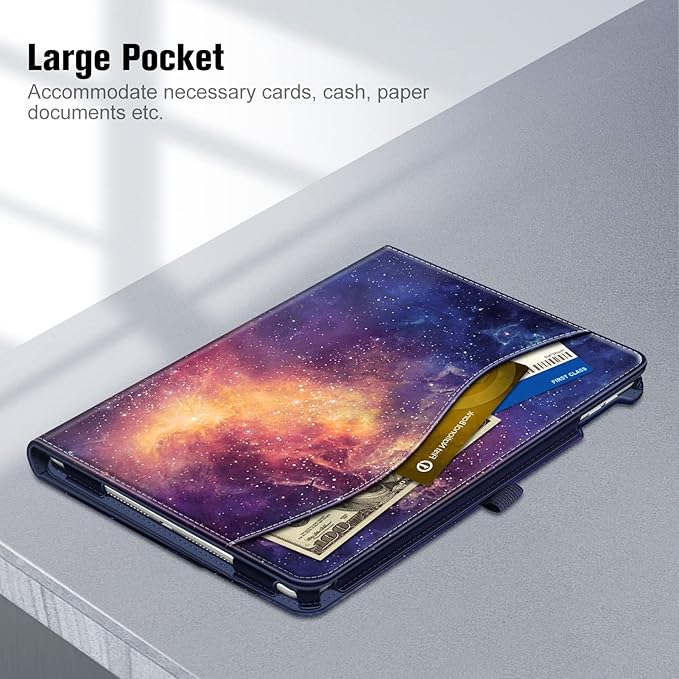 Fintie Case for iPad 9th / 8th / 7th Generation (2021/2020/2019) 10.2 Inch - [Corner Protection] Multi-Angle Viewing Stand Cover with Pocket & Pencil Holder, Auto Sleep Wake, Galaxy