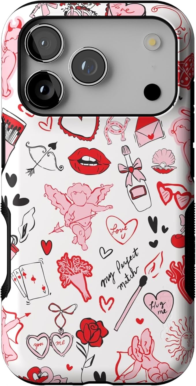 Casely iPhone 17 Pro Case | Cupid's Touch | Collage | Bold Protective Design | Compatible with MagSafe