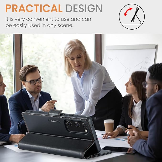 Case for Samsung Galaxy S20 FE Wallet Case, RFID Blocking PU Leather Flip Folio Cover Card Holder Kickstand Shockproof Phone Case Compatible with Samsung Galaxy S20 FE, Black