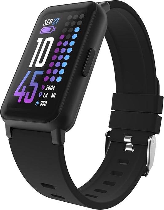 iTouch Smart Watch Fitness Tracker - 1.47" Touch Screen, IP68 Water Resistant, Heart Rate Monitor, Activity Tracker, GPS, 96 Sports Modes, 100+ Watch Faces, Pedometer, Android & iOS