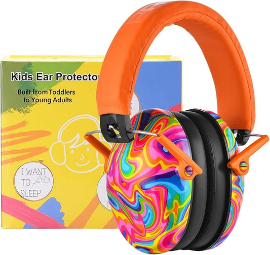 PROHEAR 032 Kids Ear Protection – Ear Muffs for Noise Reduction, 25NRR Noise Cancelling Headphones for Toddlers, Autism, Sensory Use, Hearing Protection – Orange