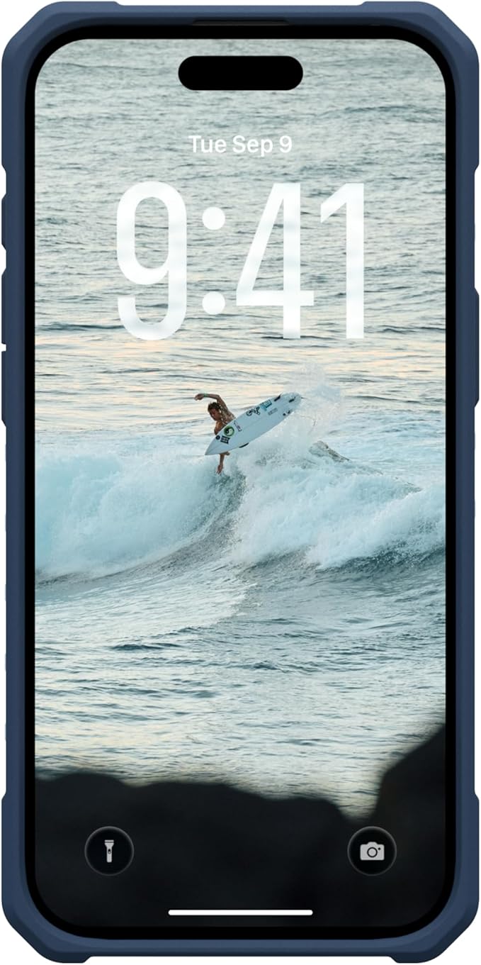 URBAN ARMOR GEAR UAG Designed for iPhone Air Case Pathfinder Clear + Wrist Lanyard Bundle - Compatible with MagSafe Military Grade Protective Cover, Blues