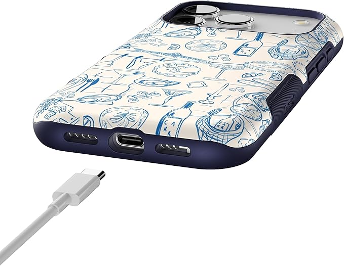Casely iPhone 17 Pro Case | Amalfi Aperitivo | Dolce Vita | Bold Protective Design | Compatible with MagSafe