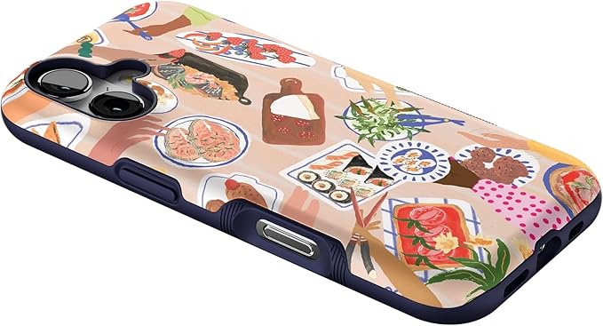 Casely iPhone 17 Case | Picnic Party | Painted Collage | Bold Protective Design | Compatible with MagSafe