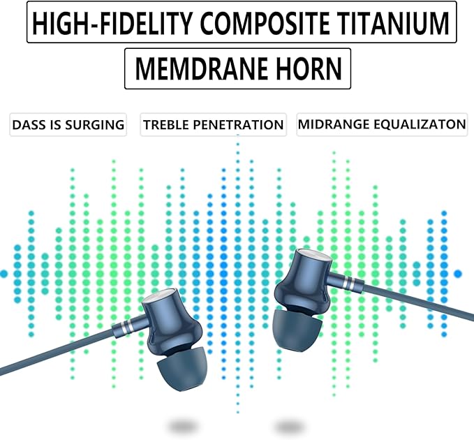 Neckband Bluetooth Headphones，V5.2 with Microphone, 35 Hours Playtime, in-Ear Bluetooth Neckband Headphones，IPX7 sweatproof deep bass is Used for Music Phone Sports. (Blue)