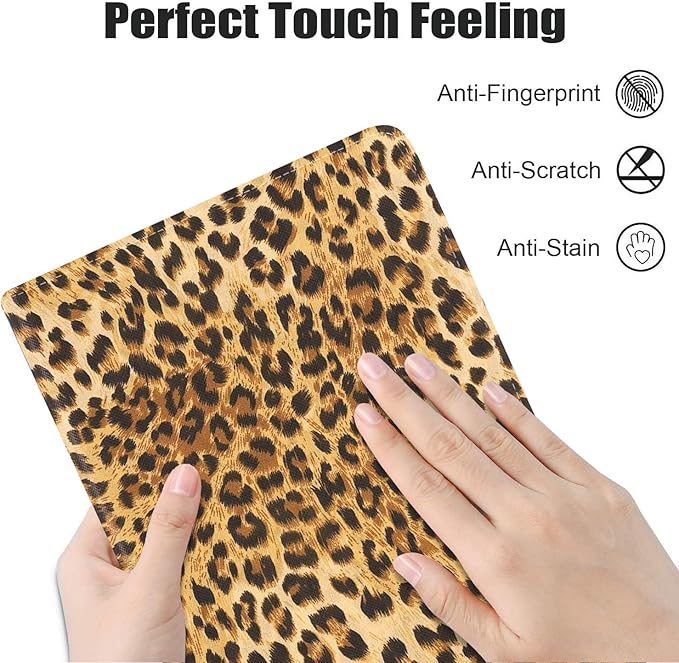Case for Samsung Galaxy Tab A7 10.4 inch 2022/2020 (SM-T500/T503/T505/T507/T509), Premium PU Leather Stand Folio Cover with Auto Sleep/Wake - Leopard Print