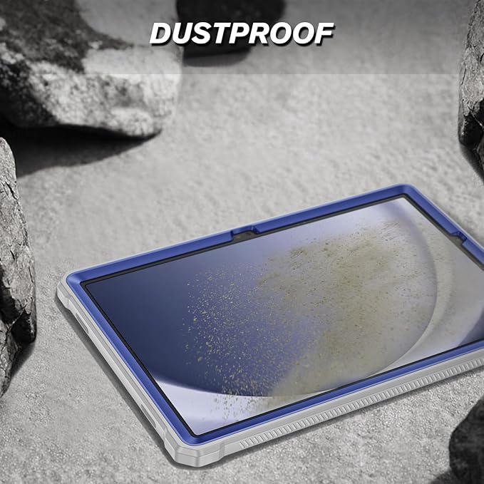 Fintie Shockproof Case for Samsung Galaxy Tab A9 Plus/A9+ 5G 11 Inch 2023 Model (SM-X210/X216/X218), Tuatara Rugged Unibody Hybrid Bumper Kickstand Cover Built-in Screen Protector, Navy