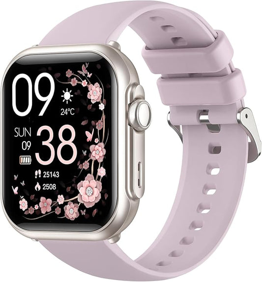 Smart Watches for Women for iPhone&Android: 30 Day+Battery Life, Smart Watch (Answer/Make Calls)with SpO2 Sleep Heart Rate Monitor, IP68 Waterproof,Fitness Tracker with 120+Sport,Reloj Inteligente