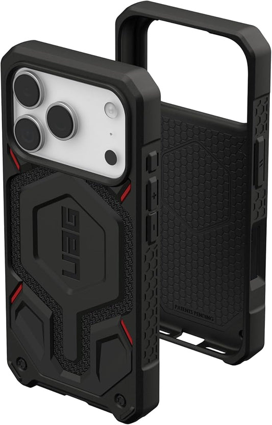 URBAN ARMOR GEAR UAG Designed for iPhone 17 Pro Case Monarch Pro - Compatible with MagSafe Military Grade Protective Cover, Kevlar Black