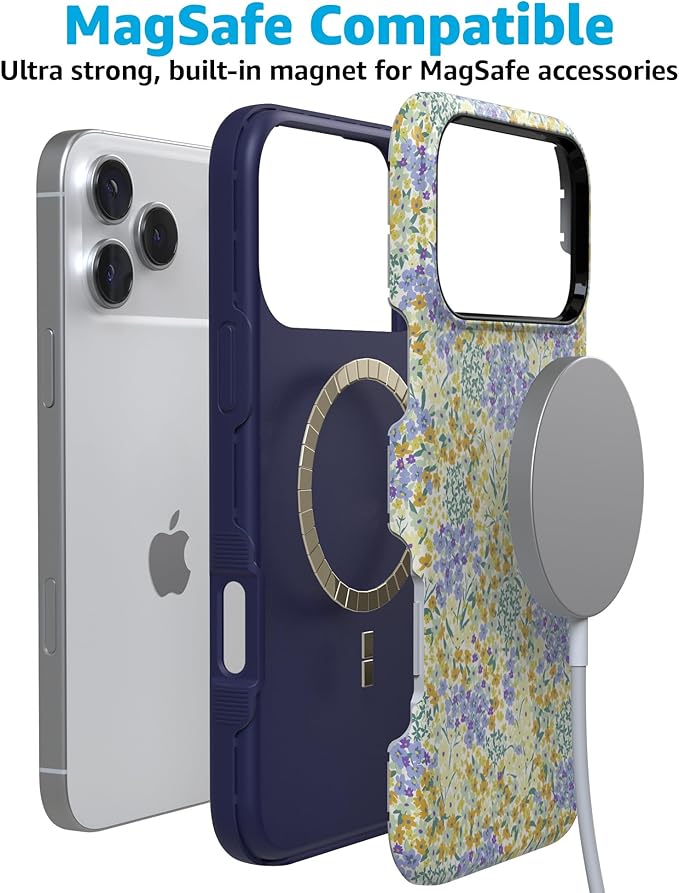 Casely iPhone 17 Pro Case | Dream Garden | Cottagecore | Compatible with MagSafe | Bold Protective Design