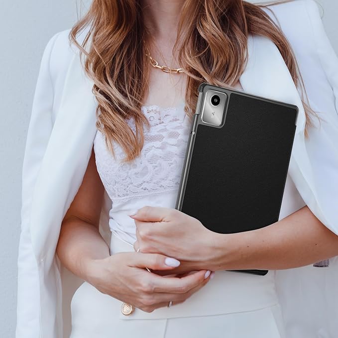 Case Compatible with Lenovo Tab M11 2023 TB-330FU / Lenovo Xiaoxin Pad 2024 TB-331FC 11 Inch Tablet,Slim Lightweight Trifold PC Cover with Auto Wake/Sleep Function,Black