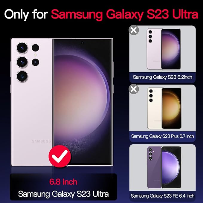 Casetego for Galaxy S23 Ultra Case,Compatible with MagSafe,[Military Grade Drop Test] Full Body Protection Slim Shockproof Rugged Marble Women Case for Samsung Galaxy S23 Ultra 6.8 inch,Cobalt Violet