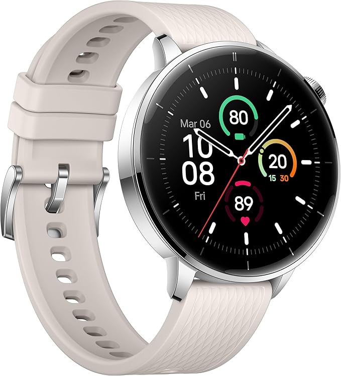 OnePlus Watch 3 43mm Silver Steel, 1.32-Inch Round Display, Silver Steel, WearOS, 32GB Storage, Sleep Tracking, 345mAh Battery, Bluetooth, Lithium Ion, Multi-GNSS
