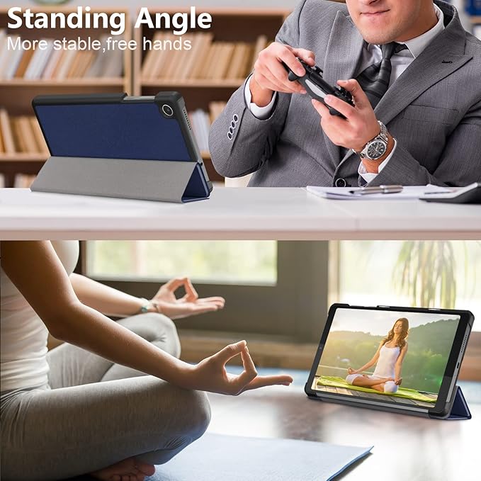 Case for Lenovo Tab M8 4th Gen 2023, Folding Folio Ultra-Thin PU Leather Stand Case Cover for Lenovo Tab M8 4th Gen TB-300FU