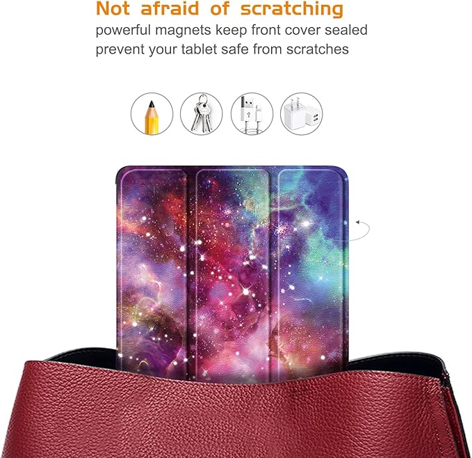 Case Compatible with Nook 9 Lenovo Tablet 2024/Lenovo Tab M9 9Inch Tablet TB310FU 2023 Lightweight Slim Stand Cover,Galaxy