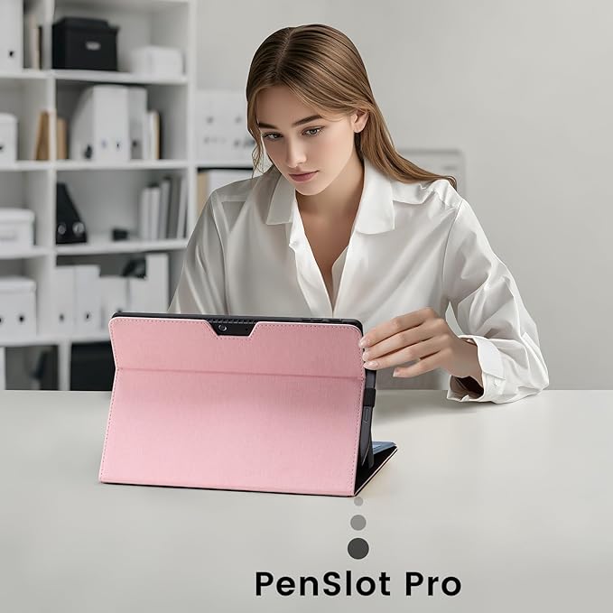 Omnpak Microsoft Surface Pro 11/10/9 Case, Lightweight Protective, Multiple Angle, Stylus Holder, Designed for Surface 11th Edition AI 2024/Pro 9 5G 13" 2022, Compatible with Type Cover Keyboard