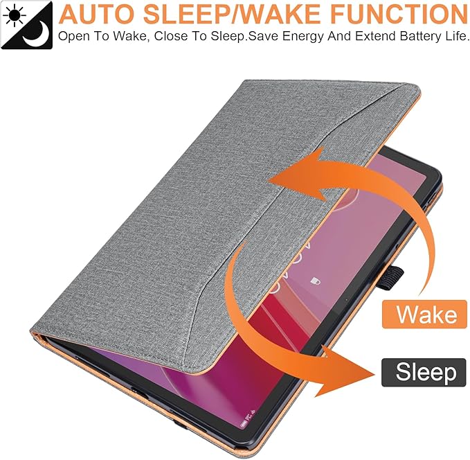 for Lenovo Tab M11 Case with Pen Holder,for Lenovo M11 Tablet Case with Hand Strap 11 Inch TB330FU 2024,Gray