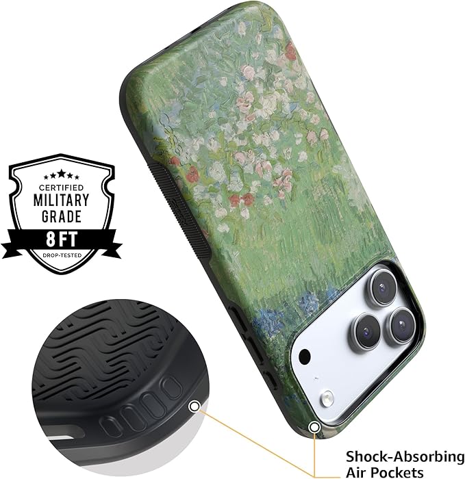 Casely iPhone 17 Pro Case | Vincent’s Admired Garden | Van Gogh Museum | Compatible with MagSafe | Bold Protective Design