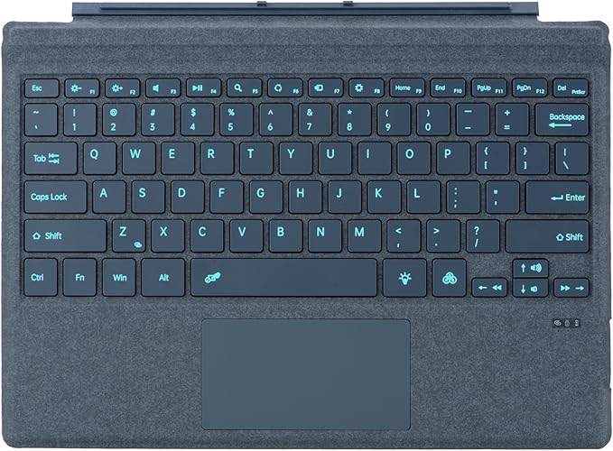 Type Cover for Microsoft Surface Pro 7+ / Pro 7 / Pro 6 / Pro 5 / Pro 4 / Pro 3, 12.3 inch, Ultra-Slim Wireless Tablet Keyboard with Multi Touchpad Bluetooch (Cobalt Blue)