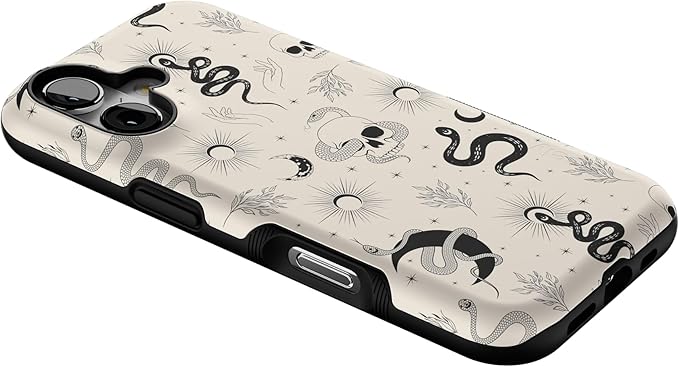 Casely iPhone 17 Case | No Further Explanation | Snakes & Skulls | Bold Protective Design | Compatible with MagSafe