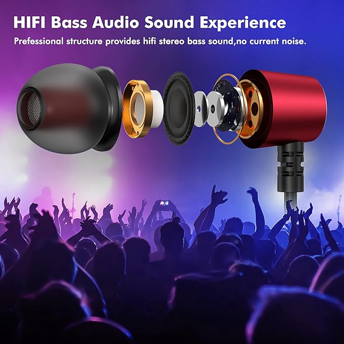 USB C Headphone Type C Earphone Magnetic Wired Earbuds for iPhone 17 Pro Max 16 16e 15 Plus for Samsung S25 S24 A53 A54 S23 FE for iPad A16 10 Pixel 8 9 Noise Canceling in-Ear Headset with Microphone