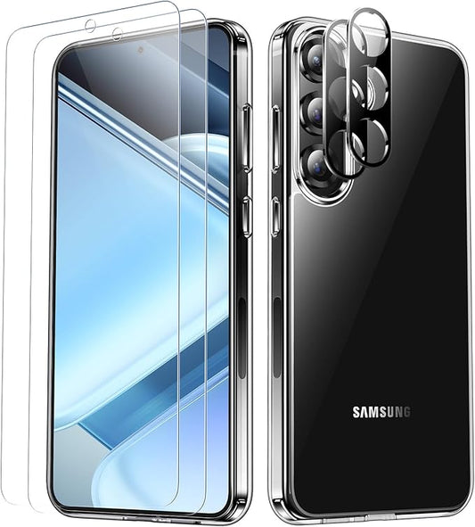 Red2Fire for Samsung Galaxy S25 Plus Case Clear, [Non-Yellowing] [Slim Thin] [Military Grade Drop Protection] Lightweight Shockproof Protection Phone Case for S25 Plus Case,Clear