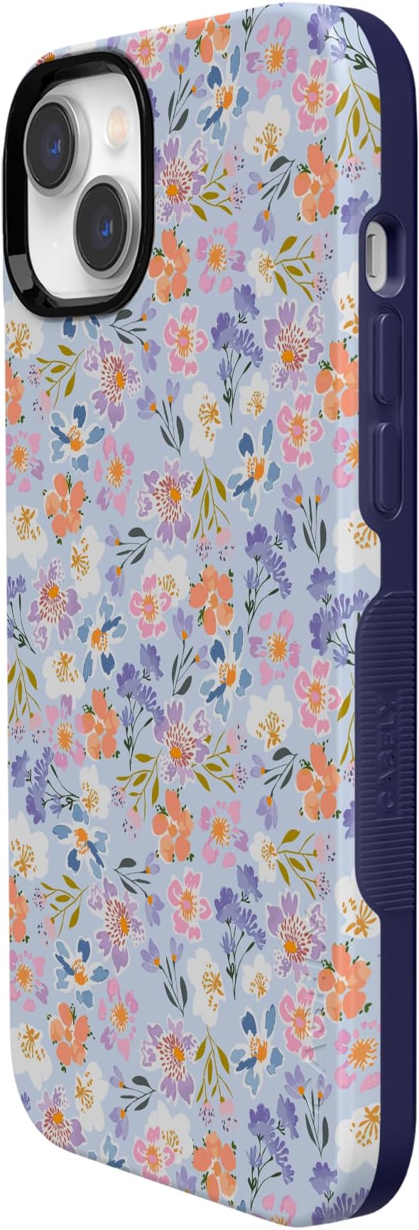 Casely iPhone 14 Case | Poppy Meadows | Pastel Floral | Bold Protective Design | Compatible with MagSafe