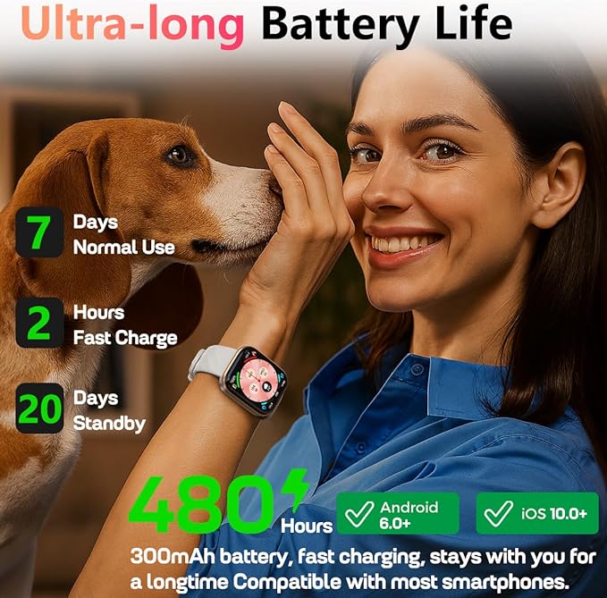 MorePro Smart Watches for Women iPhone Android(Answer/Make Call), 2025 Health Smartwatch with Heart Rate/Blood Pressure/Blood Oxy-gen/Sleep Monitor, 1.85" HD Fitness Trackers with 120+ Sport Modes