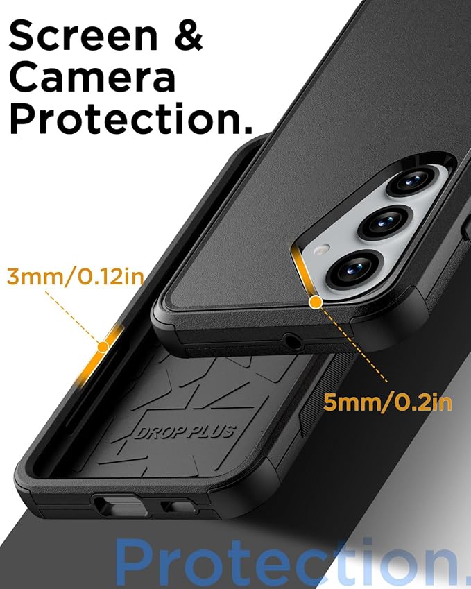 AICase for Samsung Galaxy S25 Plus Case,3-Layer Heavy Duty Pocket-Friendly Rugged Durable Military Grade Protection Shockproof/Drop Proof/Dust Proof Protective Cover for Galaxy S25 Plus 2025_1