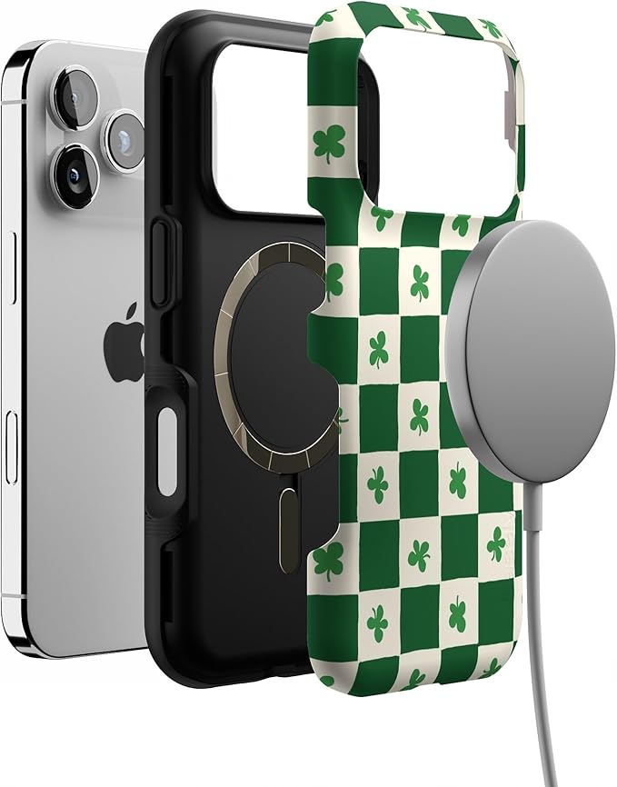 Casely iPhone 17 Pro Case | Lucky You | Shamrock | Bold Protective Design | Compatible with MagSafe