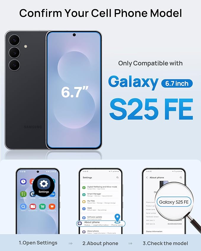 for Samsung Galaxy S25 FE Case Wallet with Stand, Built-in Card Holder & Camera Cover, Military Grade Drop Protection Shockproof Rugged Protective Wallet Phone Case for S25 FE 2025, Green