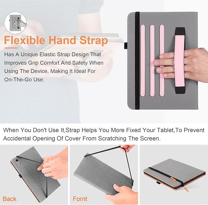 for Samsung Galaxy Tab A9 Plus Case Multiangle Stand for Samsung Tab A9 Plus Tablet Case 11 Inch SM-X210/SM-X216/SM-X218,Pink