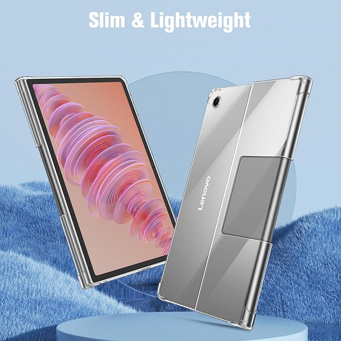 Fintie Case for Lenovo Tab Plus (TB351FU) 11.5 inch 2024 Tablet - Transparent Soft TPU Case, Shockproof Anti-Scratch Cover, Transparent